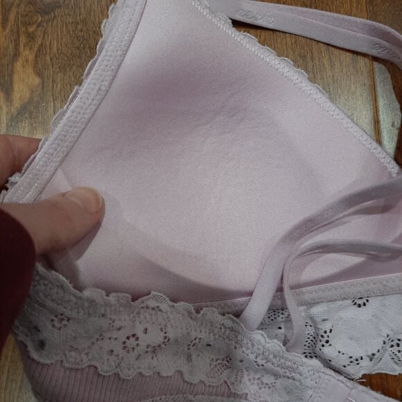 Feminine coquette lace ribbed bra 32b - Picture 9 of 10